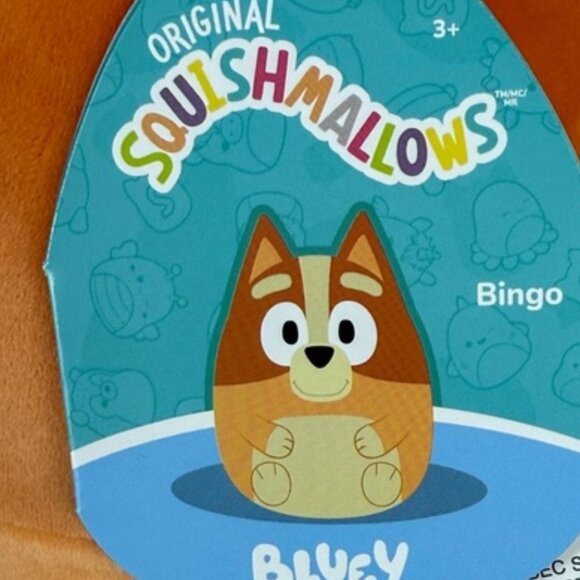 Squishmallows Bingo from the Bluey Cartoon, Plush Toy Pillow Jumbo Size 20"+ - Picture 8 of 8